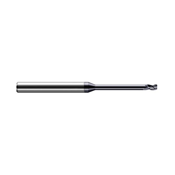 Harvey Tool 3/16 dia. x 0.06 in. Radius x 9/32 x 1-7/8 Reach Carbide Corner Radius End Mill, 3 Flute 727912-C3 - main